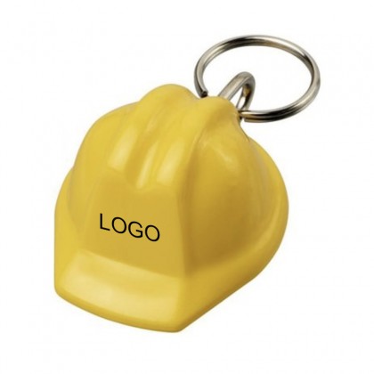 Safety Helmet Shape Plastic Keychain